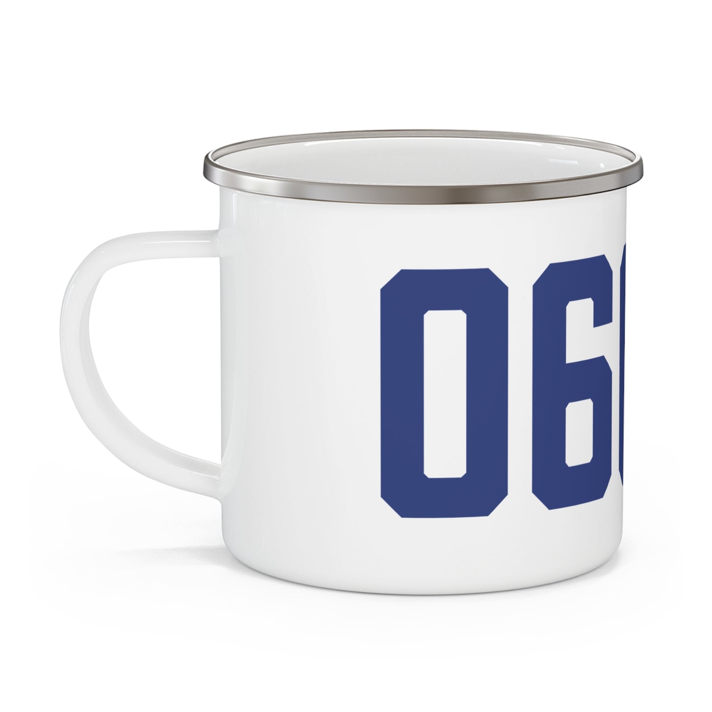 06608 Bridgeport Connecticut Zip Code Enamel Camping Mug