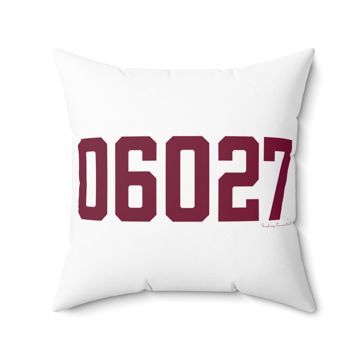 06027 Hartland Connecticut Zip Code Polyester Square Pillow