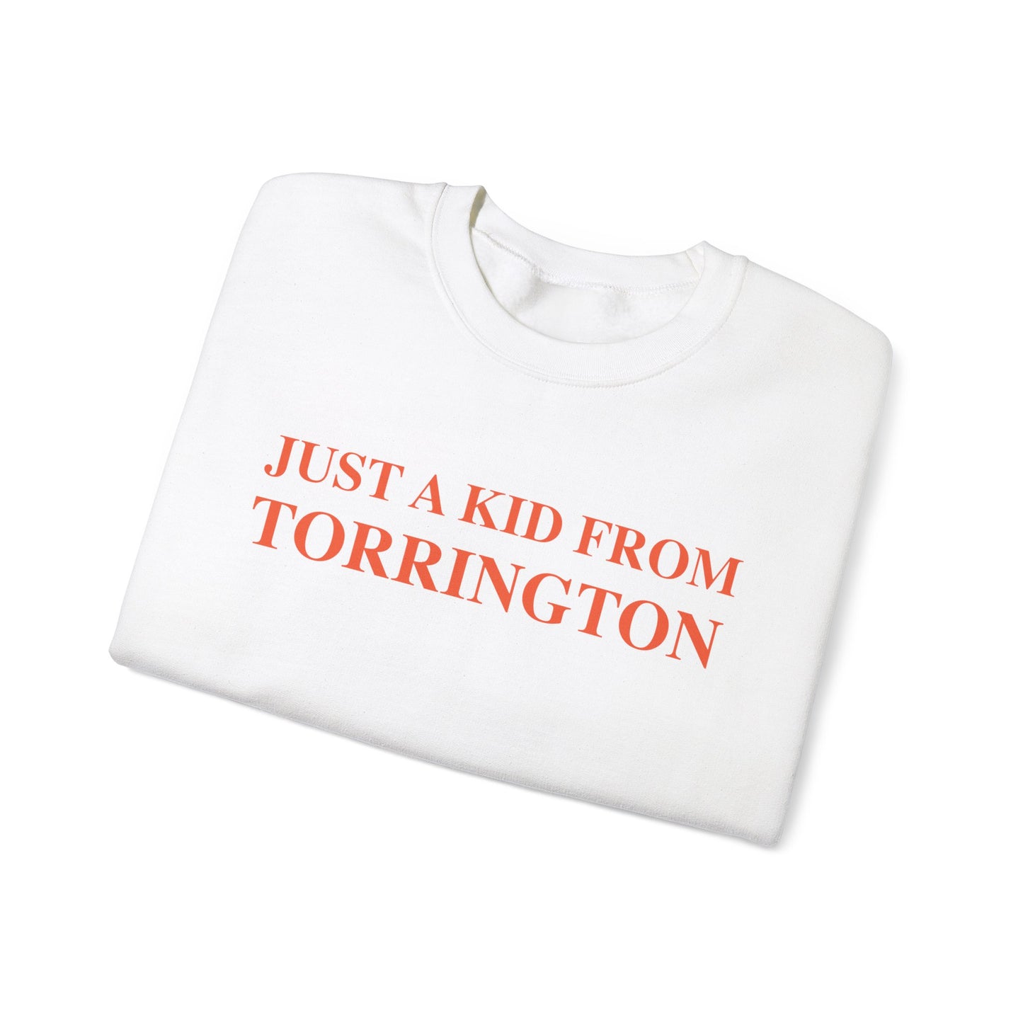 Just a kid from Torrington Unisex Heavy Blend™ Crewneck Sweatshirt