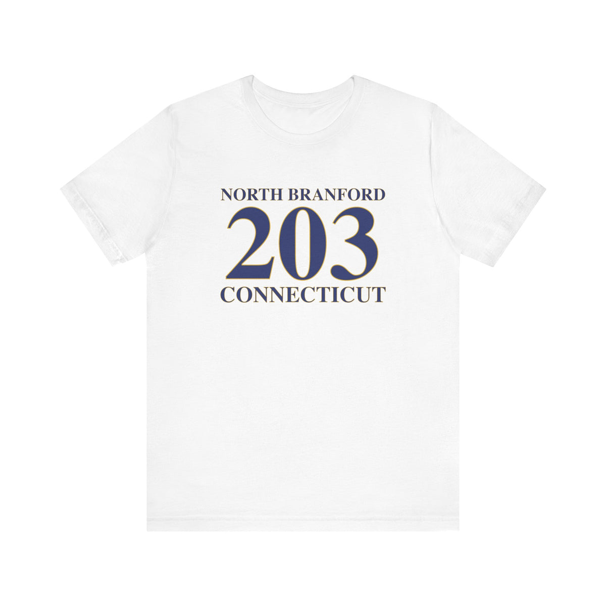 North Branford 203 Connecticut Jersey Short Sleeve T-Shirt