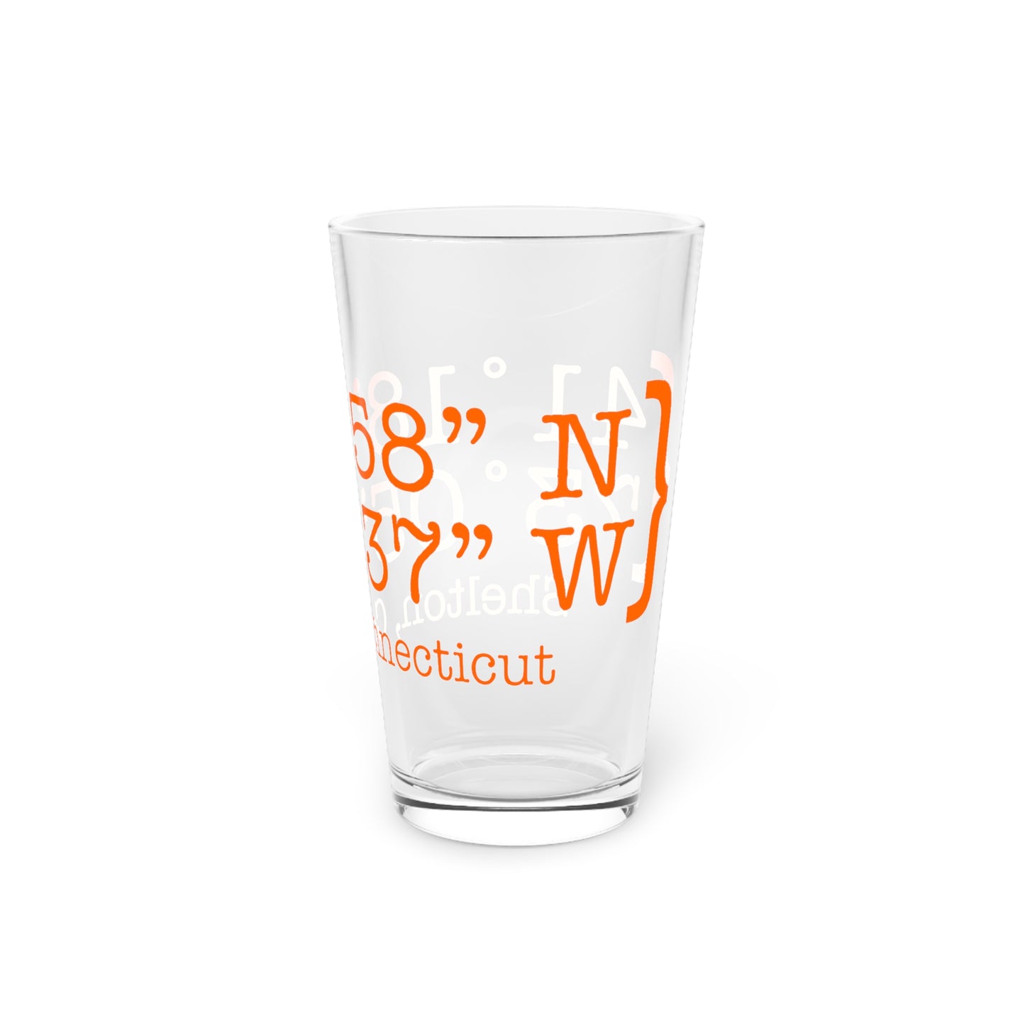 Shelton Coordinates Pint Glass, 16oz