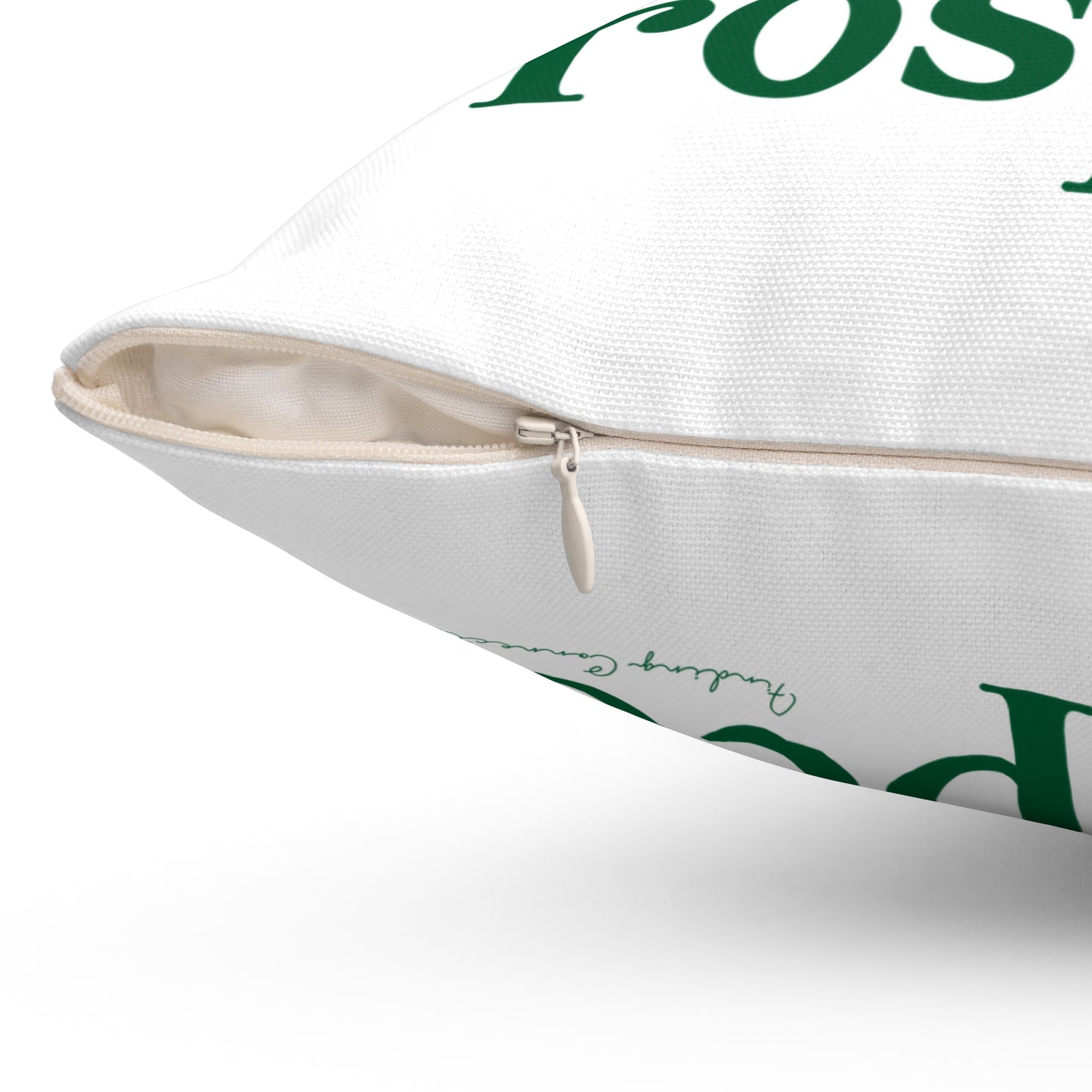 I Clover Prospect Spun Polyester Square Pillow