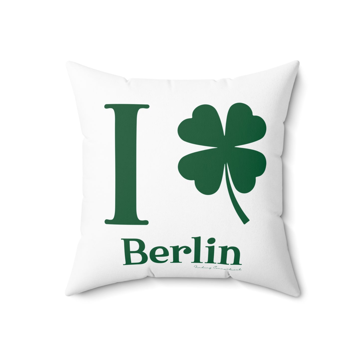 I Clover Berlin Spun Polyester Square Pillow