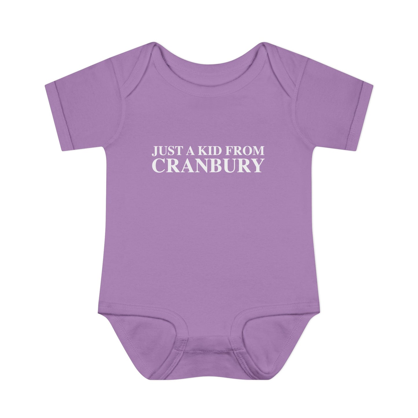 Just a kid from Cranbury Infant Baby Rib Bodysuit