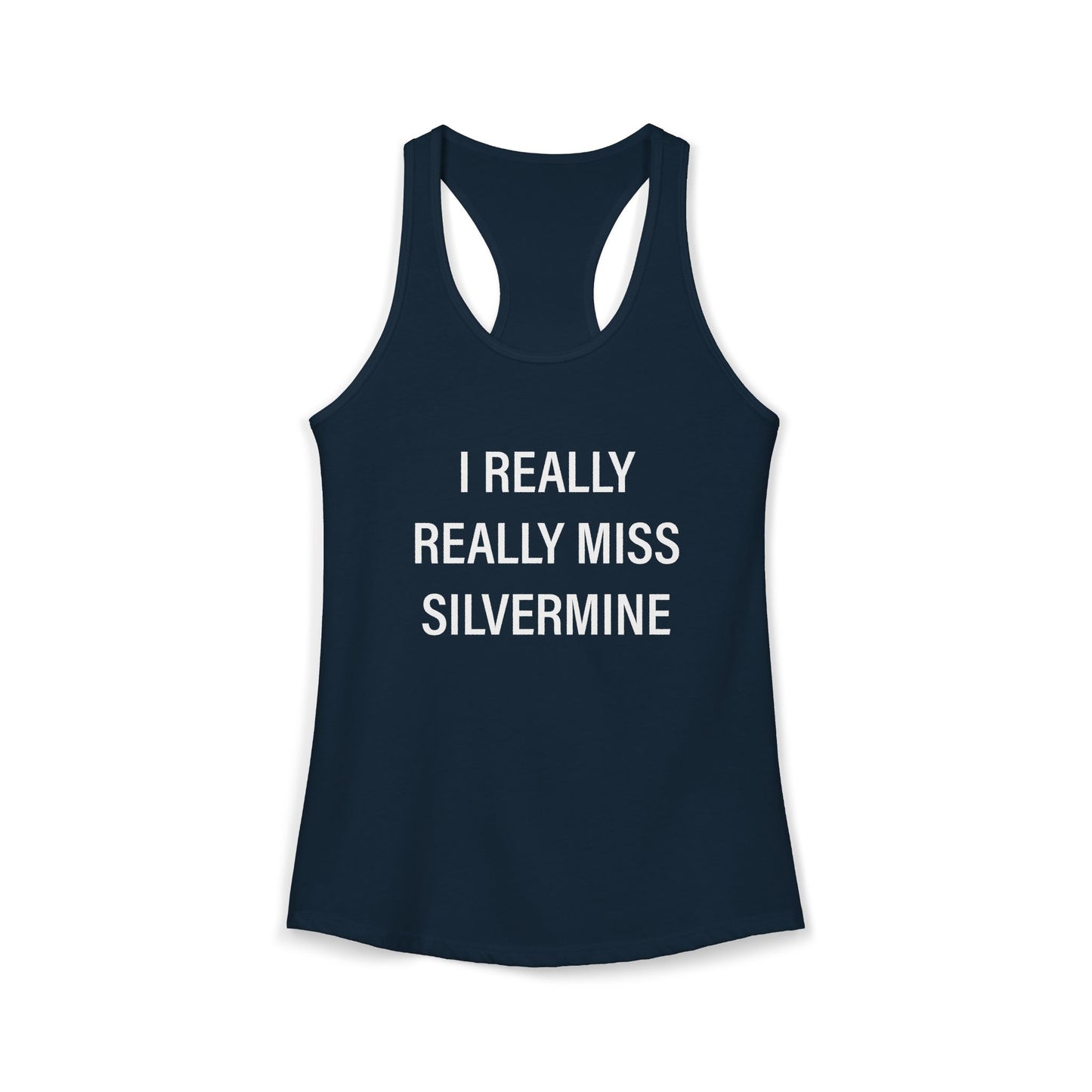 I Really Really Miss Silvermine Women's Ideal Racerback Tank Top