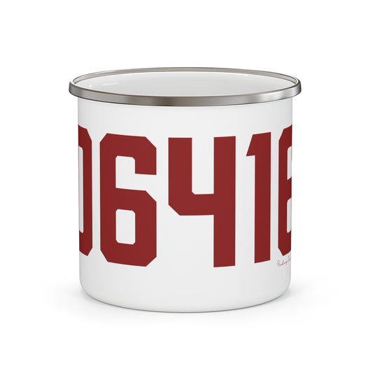 06416 Cromwell Connecticut Zip Code Enamel Camping Mug