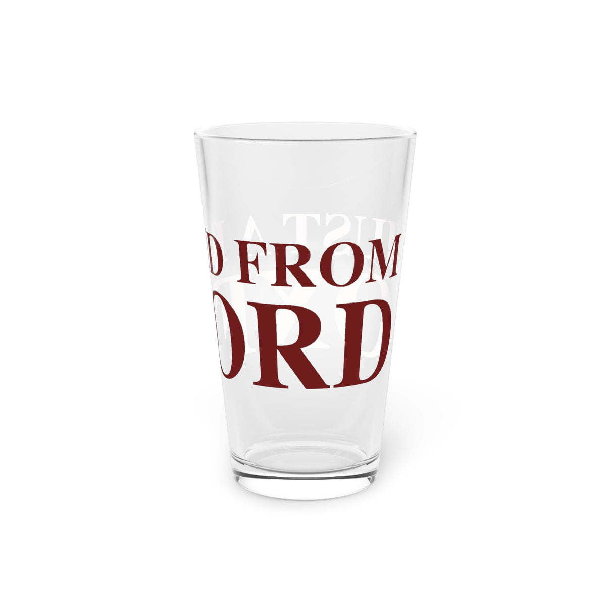 Just a kid from Oxford Pint Glass, 16oz