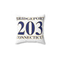 Bridgeport 203 Connecticut Spun Polyester Square Pillow