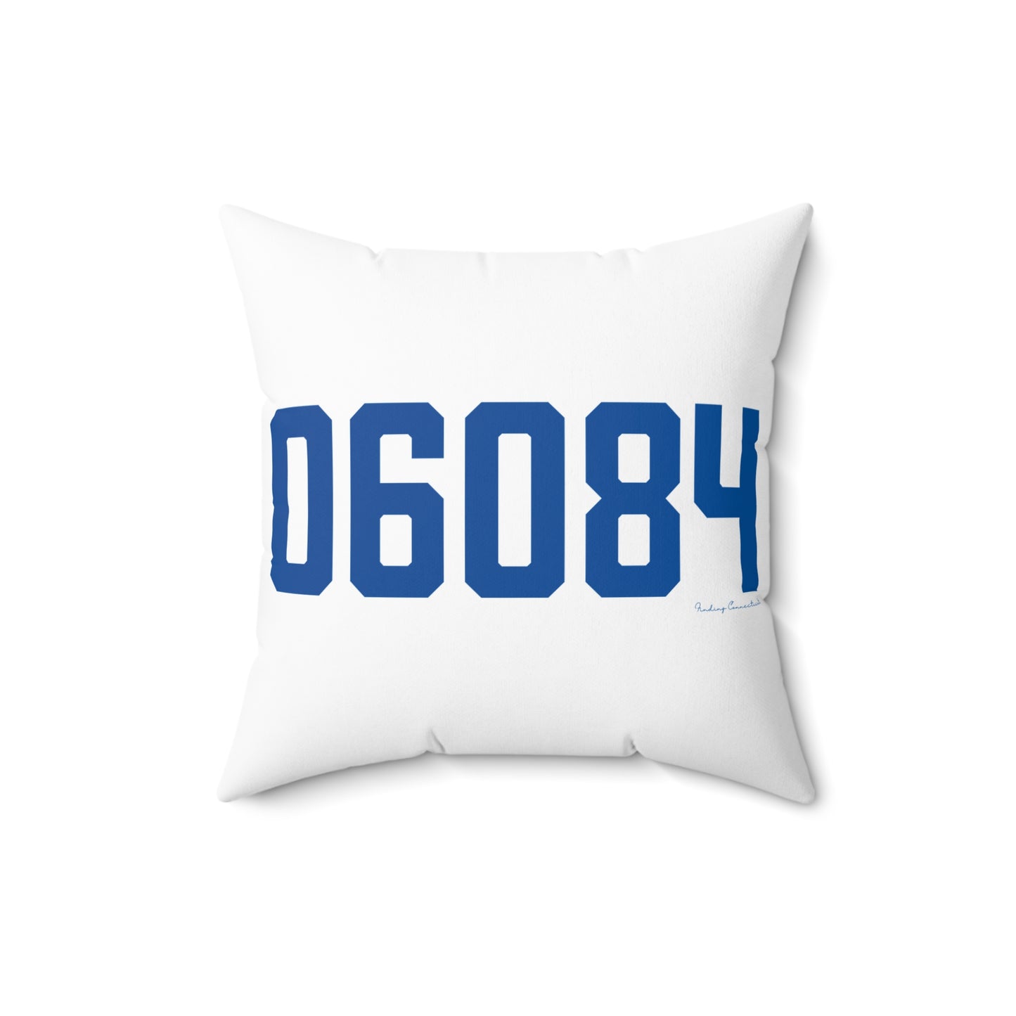 06084 Tolland Connecticut Zip Code Spun Polyester Square Pillow