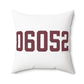 06052 New Britain Connecticut Zip Code Polyester Square Pillow
