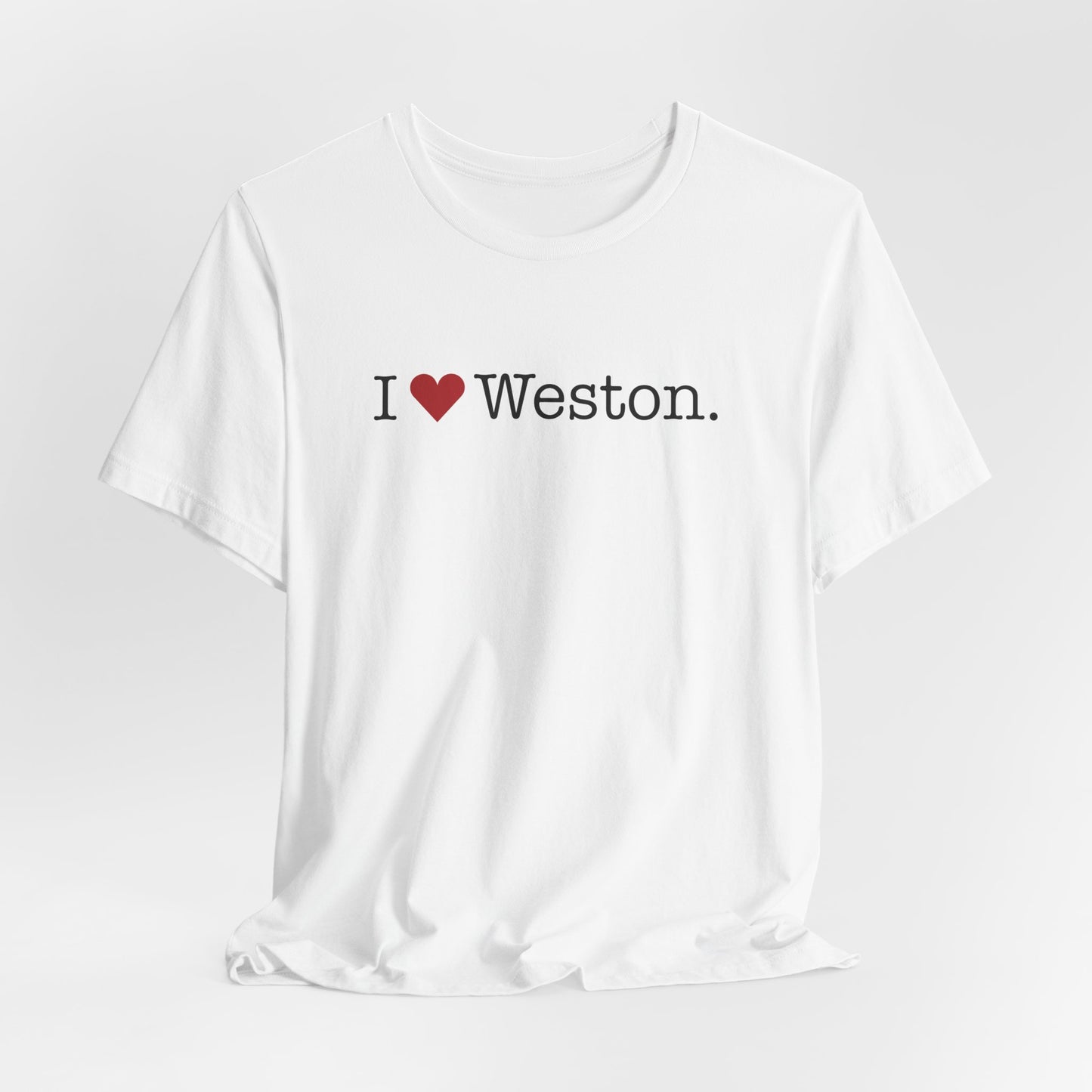 I Heart Weston. Unisex Jersey Short Sleeve T-Shirt