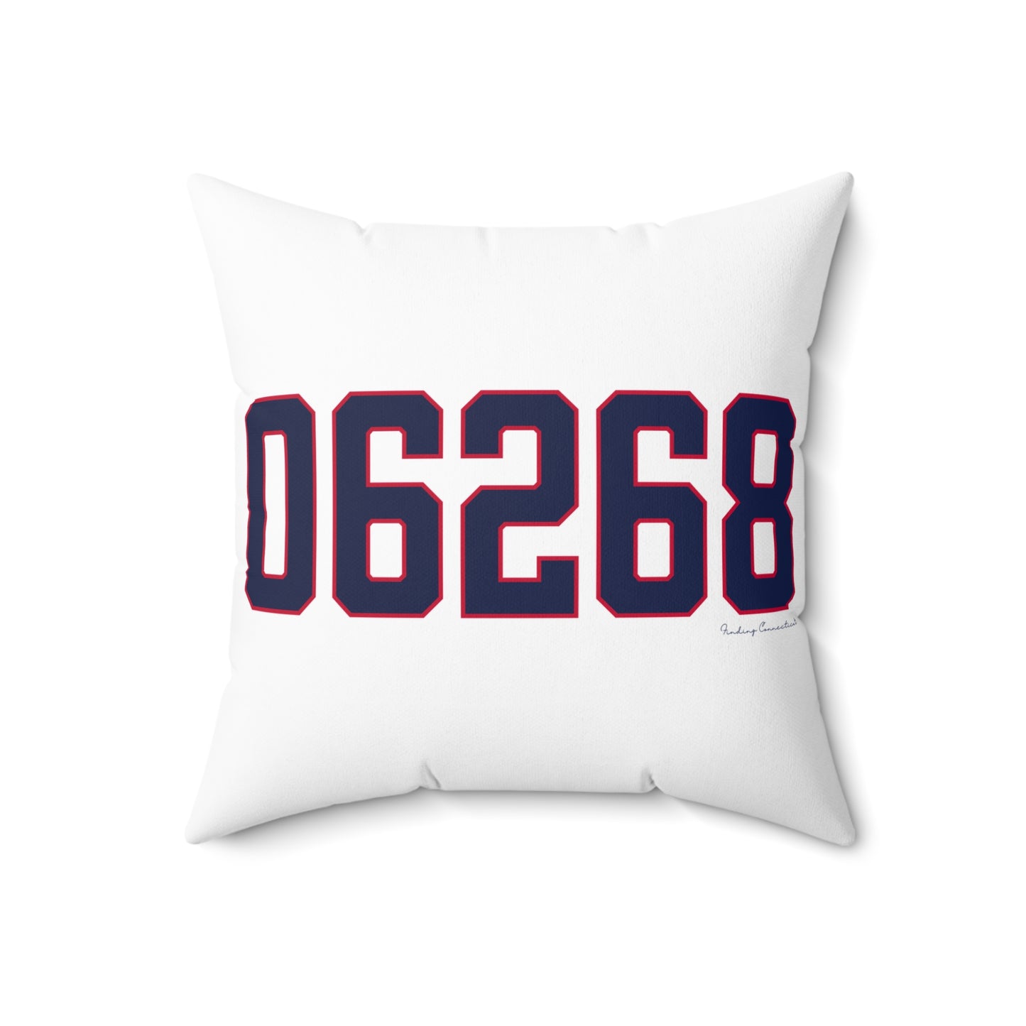 06268 Storrs Connecticut Zip Code Spun Polyester Square Pillow