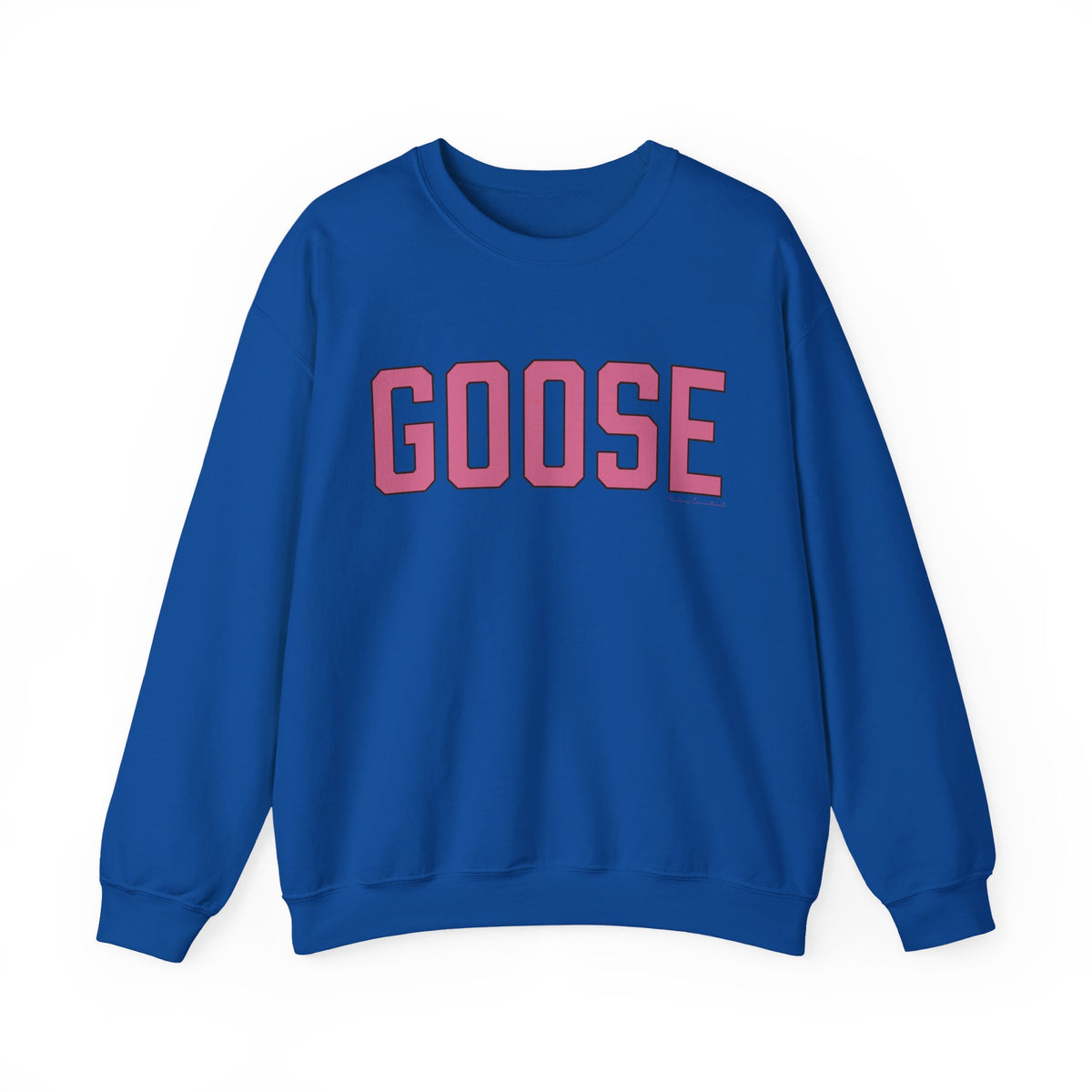 Goose Zip Code  Pink & Black Unisex Heavy Blend™ Crewneck Sweatshirt