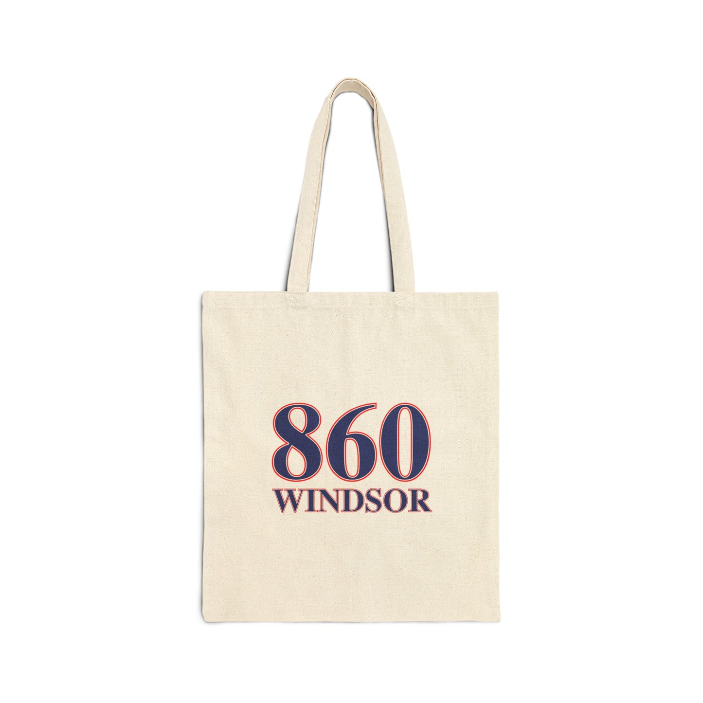 860 Windsor Red, White & Blue Cotton Canvas Tote Bag