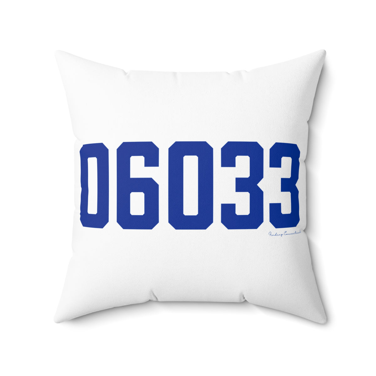 06033 Glastonbury Connecticut Zip Code Polyester Square Pillow