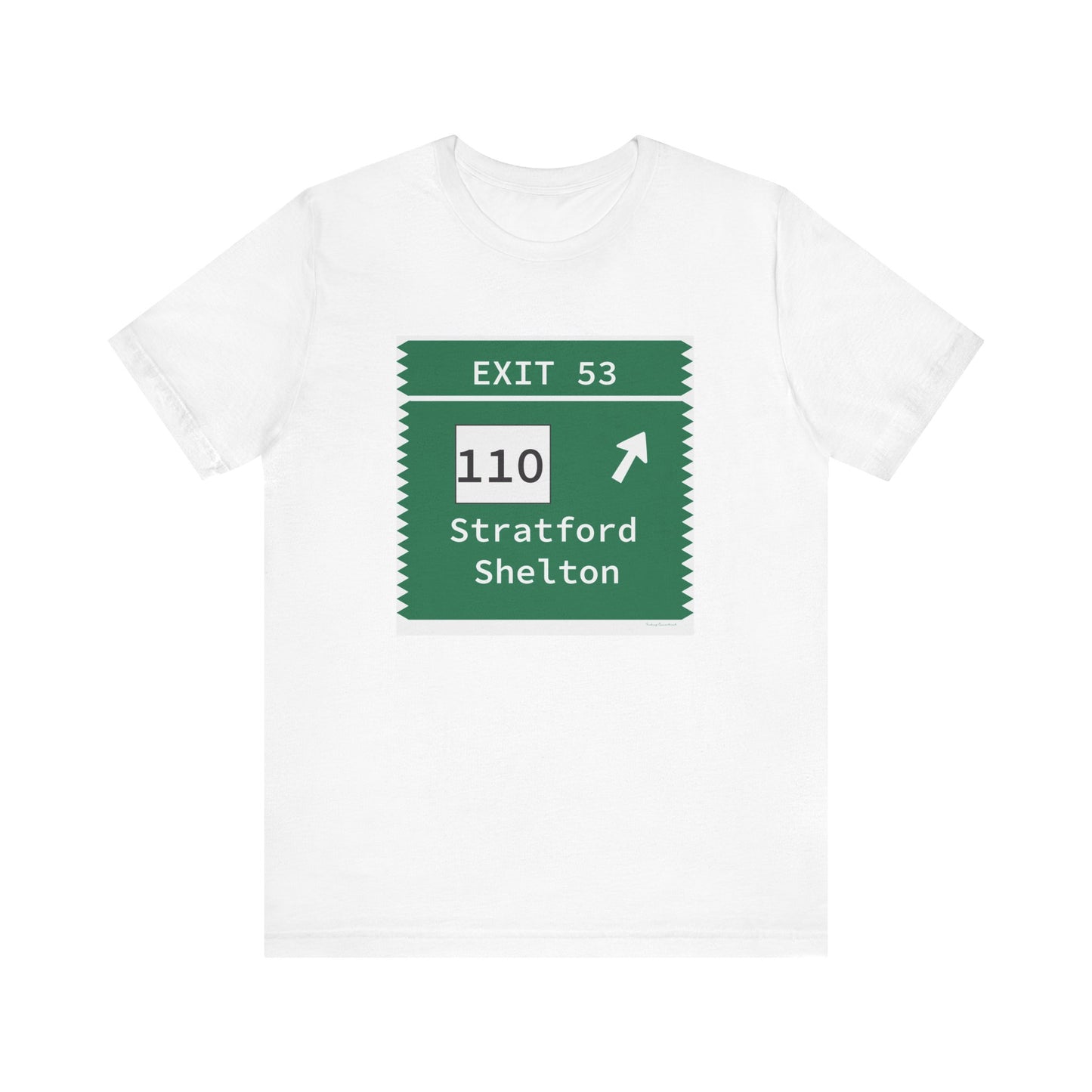Vintage Merritt Parkway Exit 53 Sign Unisex Jersey Short Sleeve T-Shirt