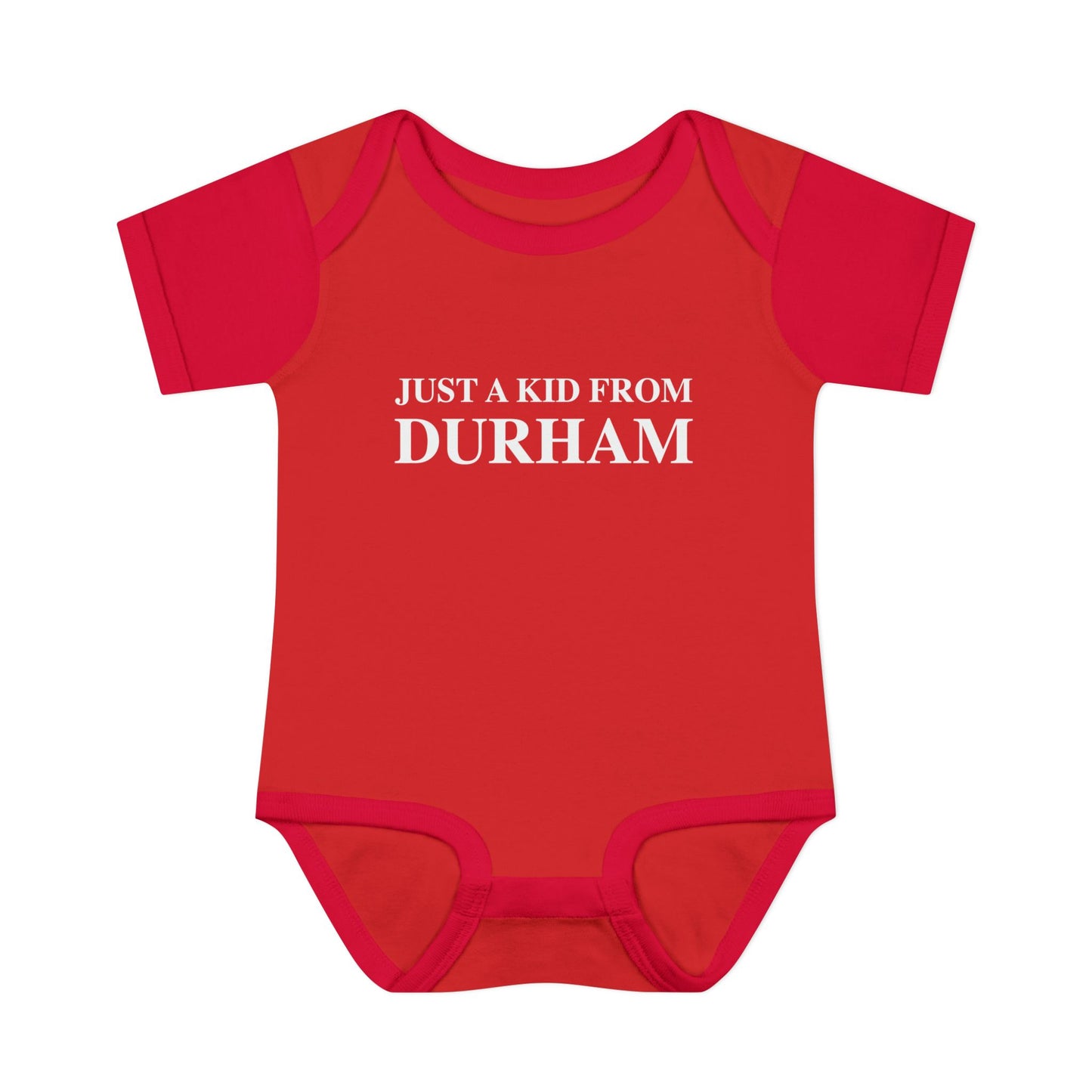 Just a kid from Durham Infant Baby Rib Bodysuit