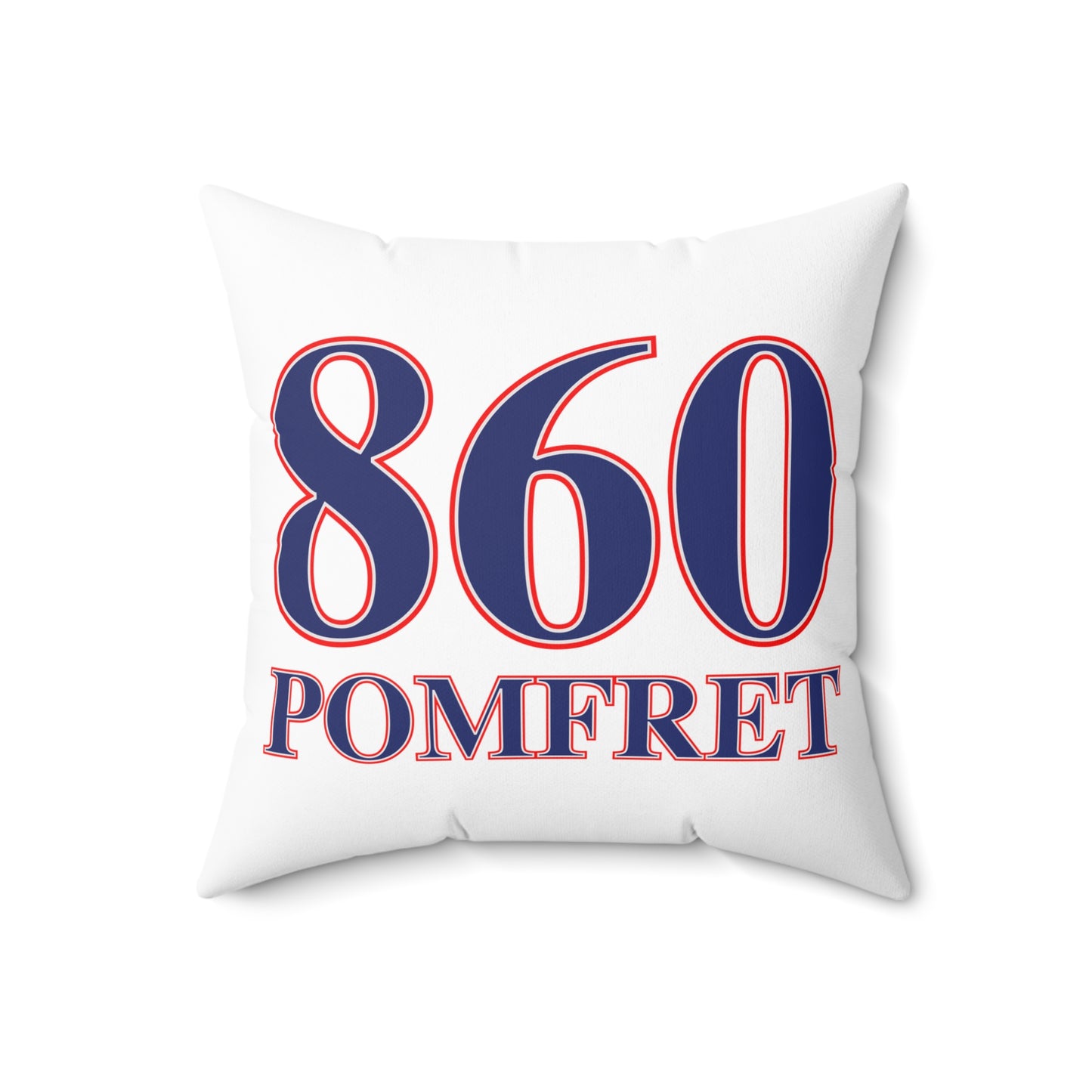 860 Pomfret Red, White & Blue Spun Polyester Square Pillow