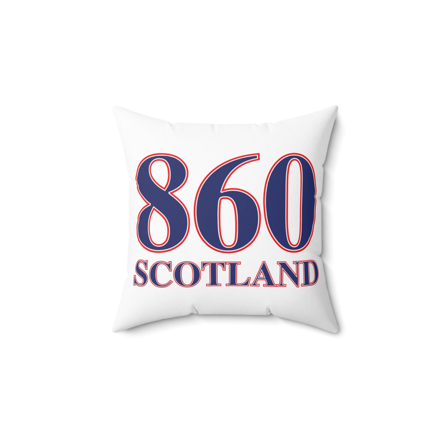 860 Scotland Red, White & Blue  Spun Polyester Square Pillow