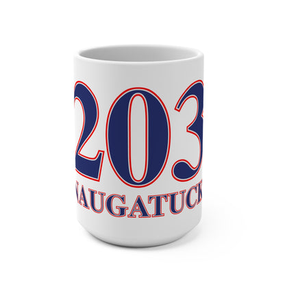 203 Naugatuck Red White & Blue Mug 15oz
