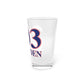Meriden Red, White & Blue Pint Glass, 16oz