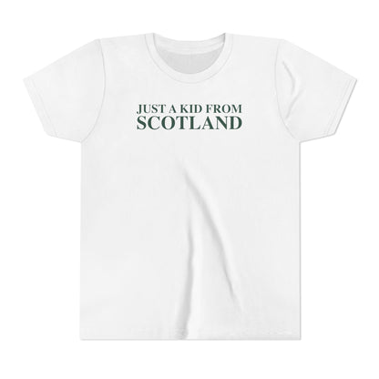 Just a kid from Scotland Youth Short Sleeve T-Shirt