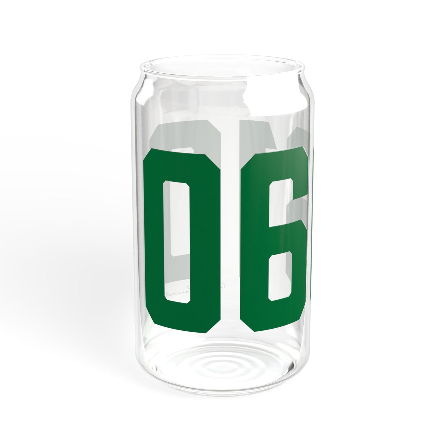 06610  Bridgeport Connecticut Zip Code Sipper Glass, 16oz