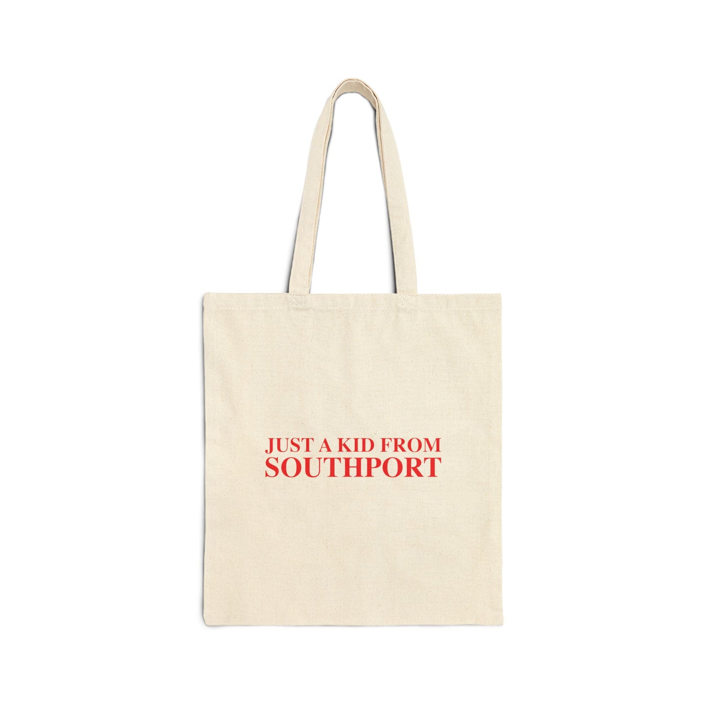Just a kid from Southport Cotton Canvas Tote Bag