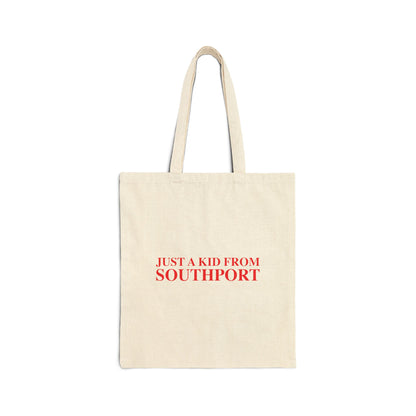 Just a kid from Southport Cotton Canvas Tote Bag