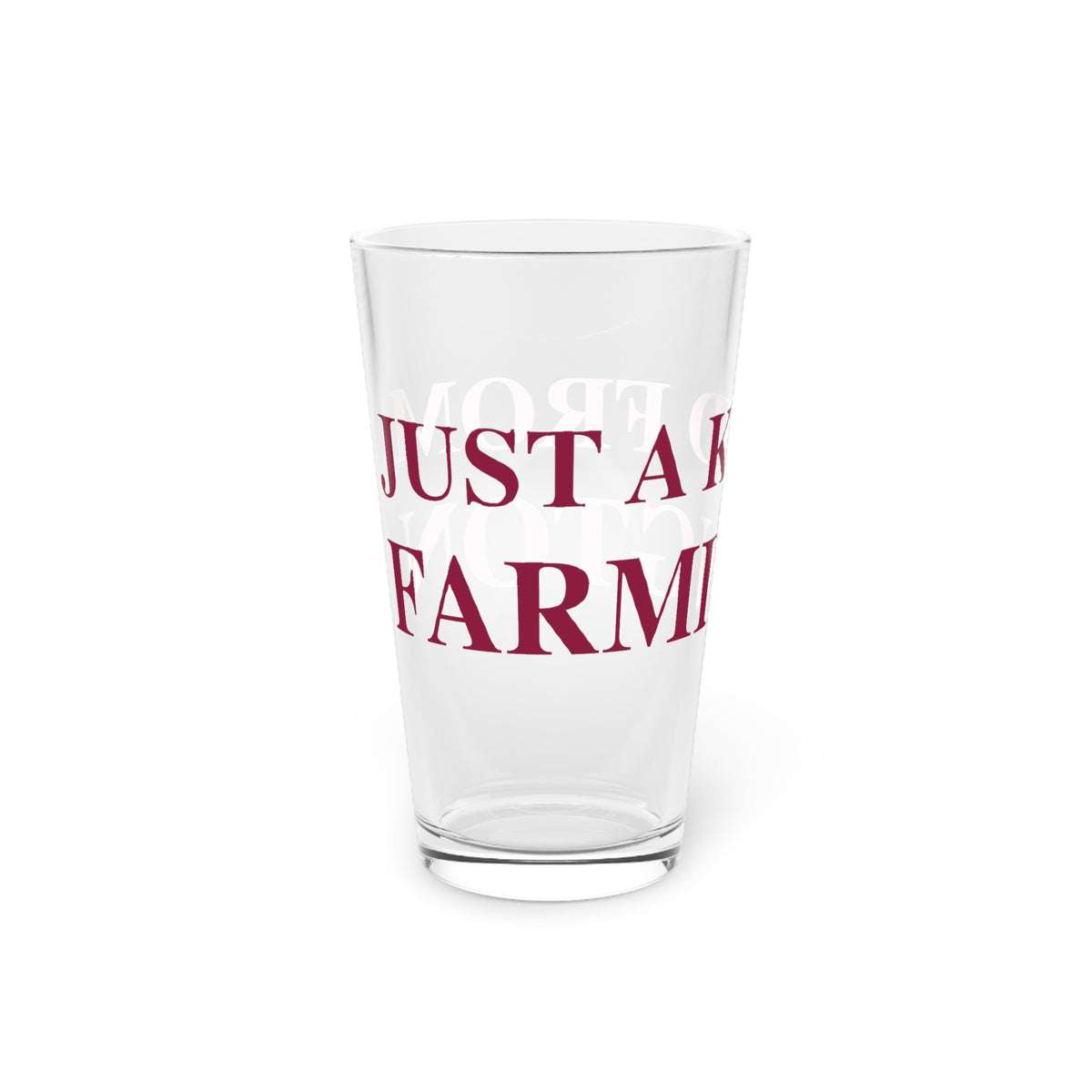 Just a kid from Farmington Pint Glass, 16oz