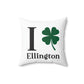 I Clover Ellington Spun Polyester Square Pillow