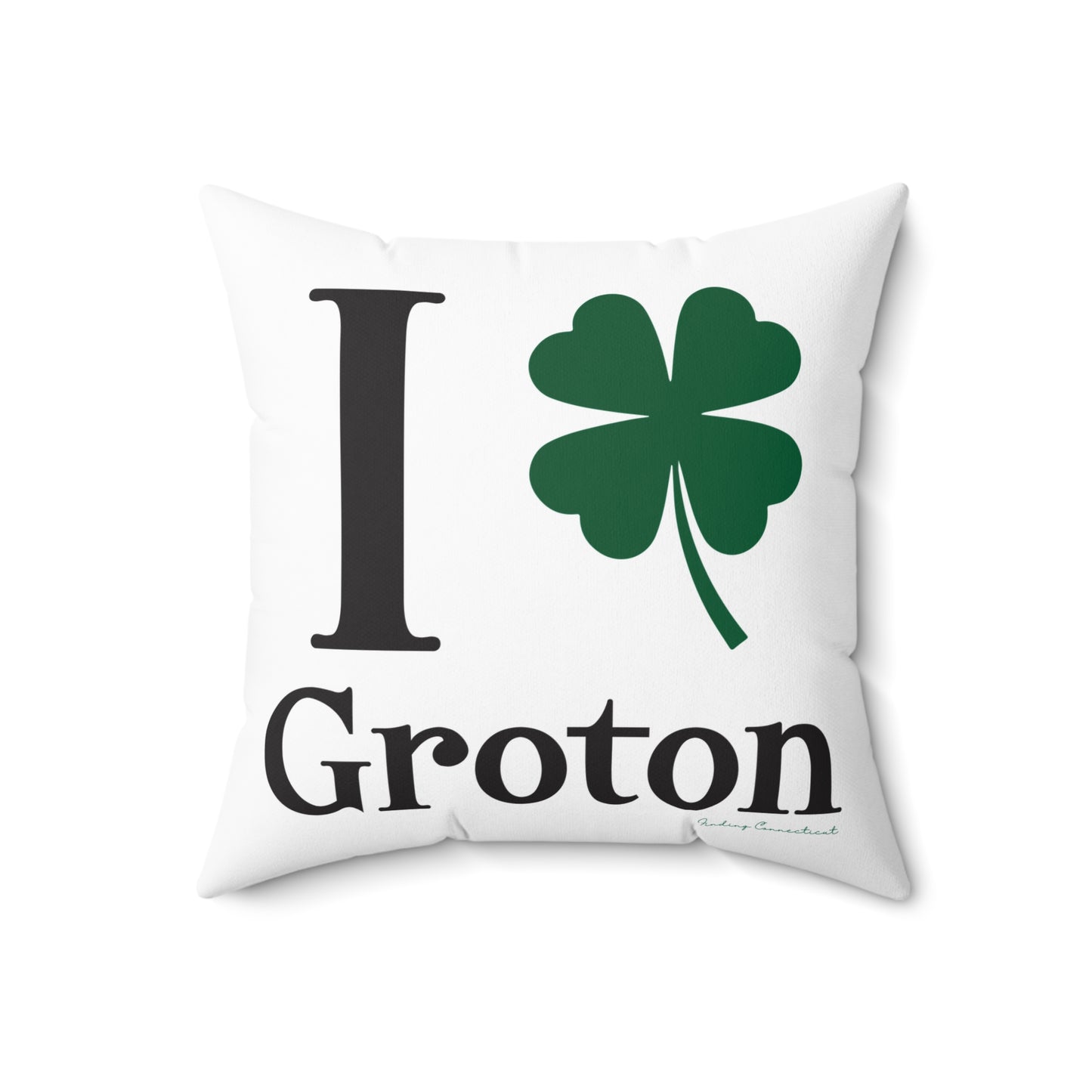 I Clover Groton Spun Polyester Square Pillow