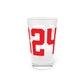 06824 Fairfield Connecticut Zip Code Pint Glass, 16oz