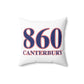 860 Canterbury Red, White & Blue Spun Polyester Square Pillow