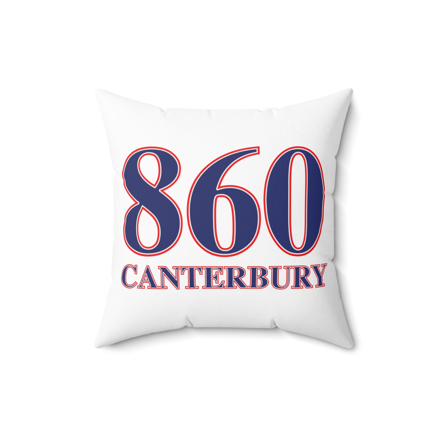 860 Canterbury Red, White & Blue Spun Polyester Square Pillow