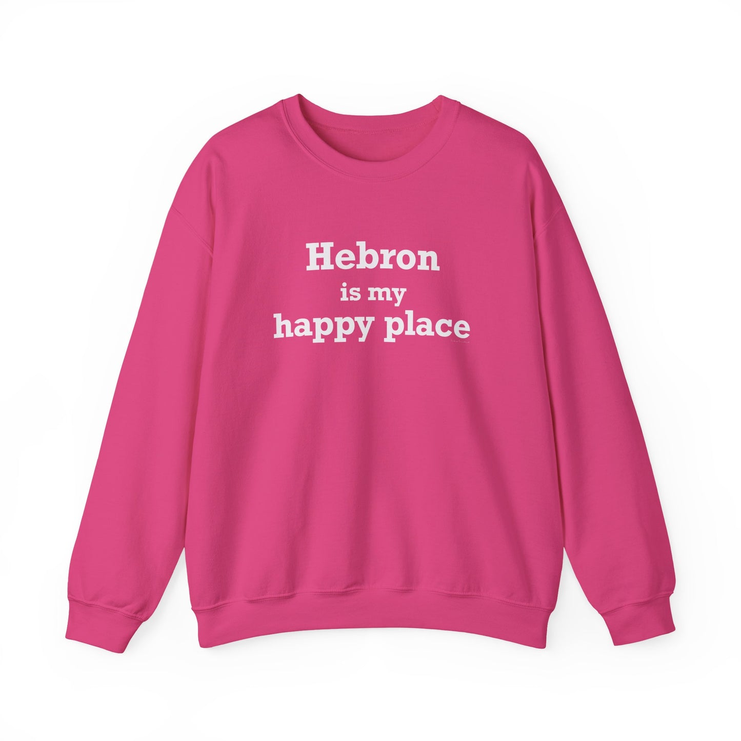 Hebron is My Happy Place Unisex Heavy Blend™ Crewneck Sweatshirt