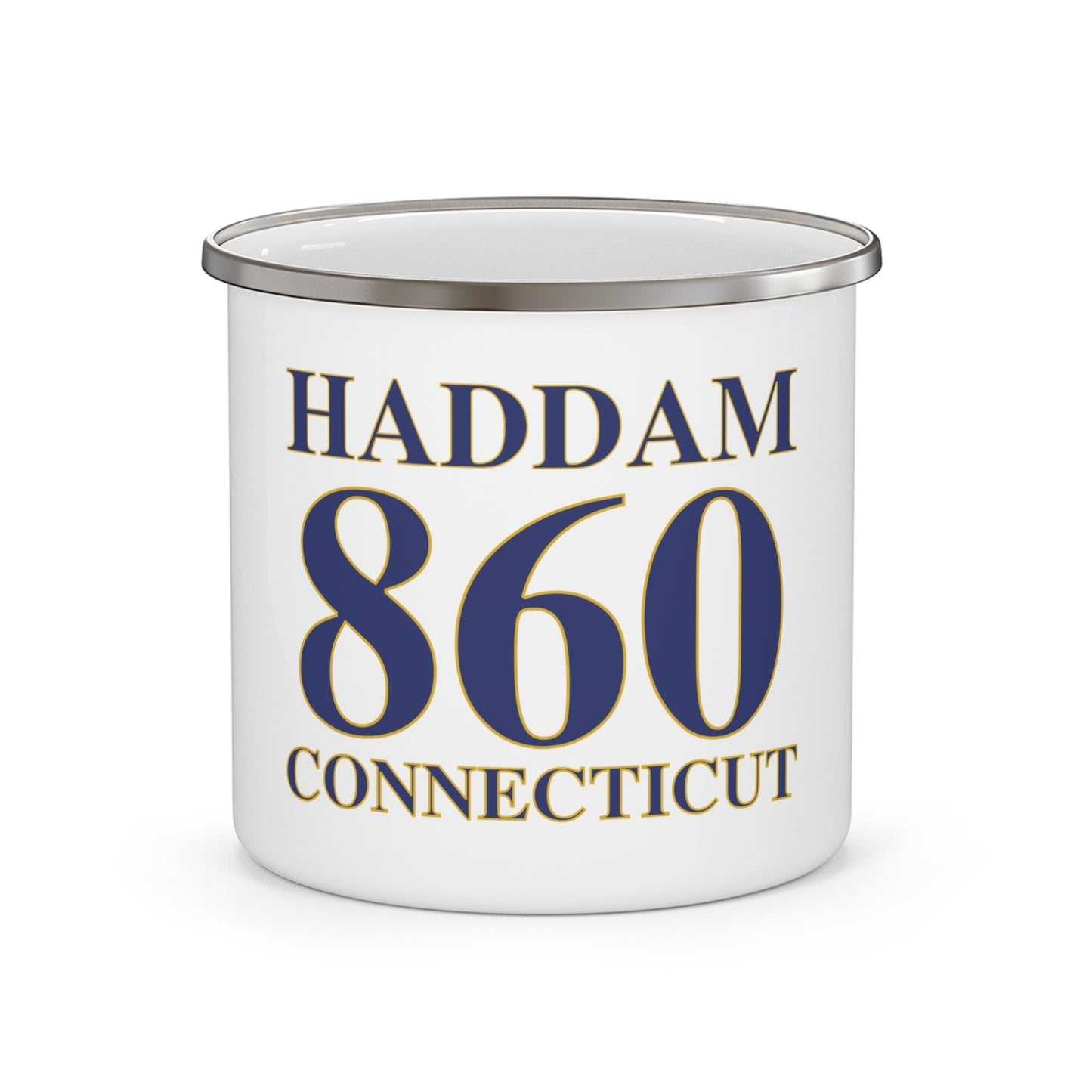 Haddam 860 Connecticut Enamel Camping Mug