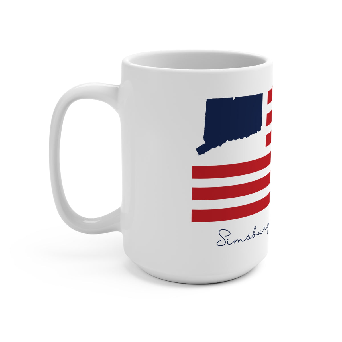 Simsbury Connecticut Flag Mug 15oz