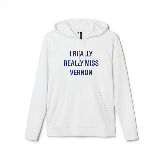 I Really Really Miss Vernon adidas Unisex Fleece Hoodie