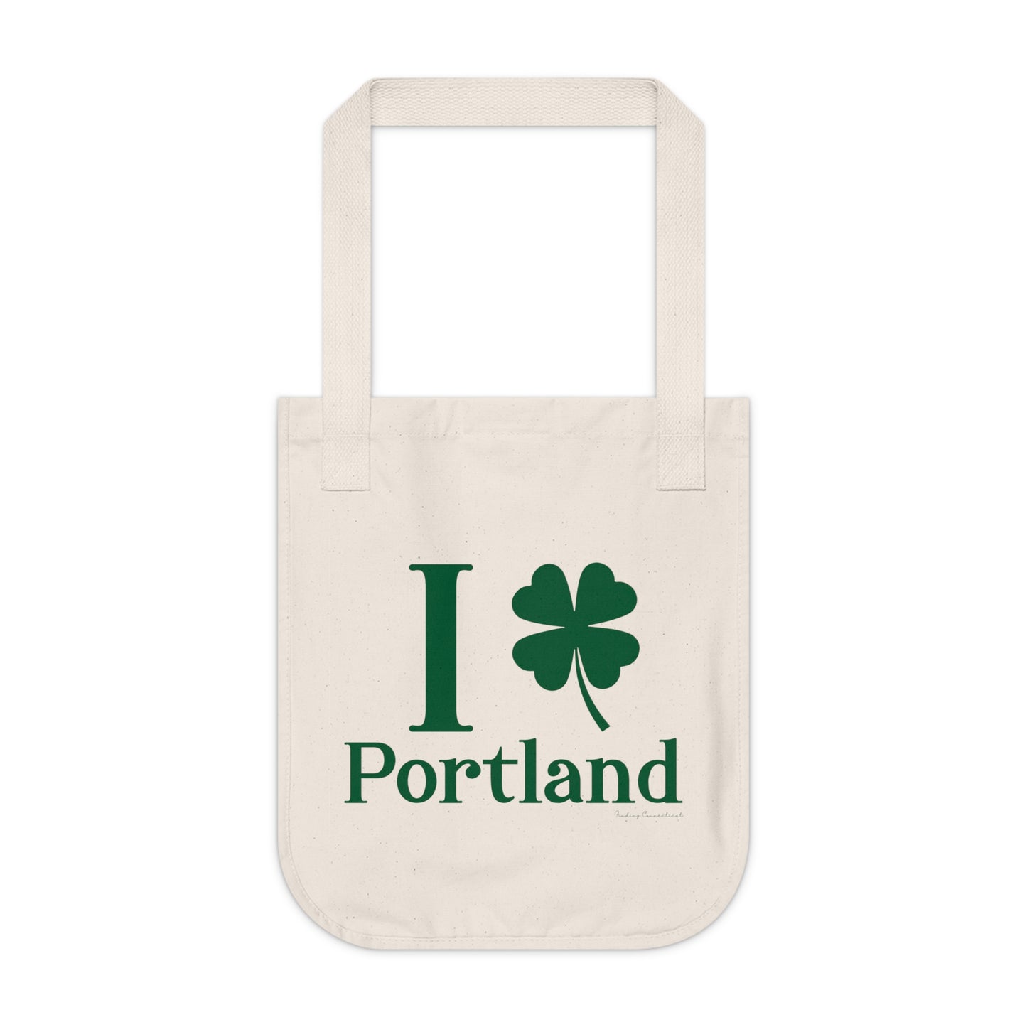 I Clover Portland Organic Canvas Tote Bag