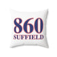 860 Suffield Red, White & Blue Spun Polyester Square Pillow