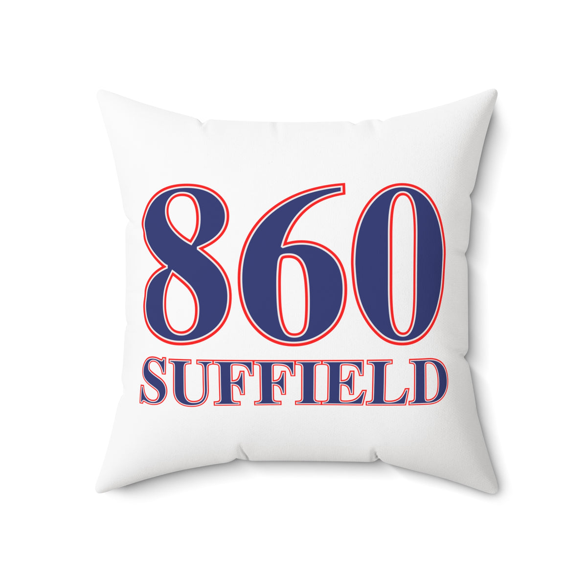 860 Suffield Red, White & Blue Spun Polyester Square Pillow
