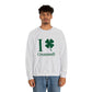 I Clover Cromwell Unisex Heavy Blend™ Crewneck Sweatshirt (green)