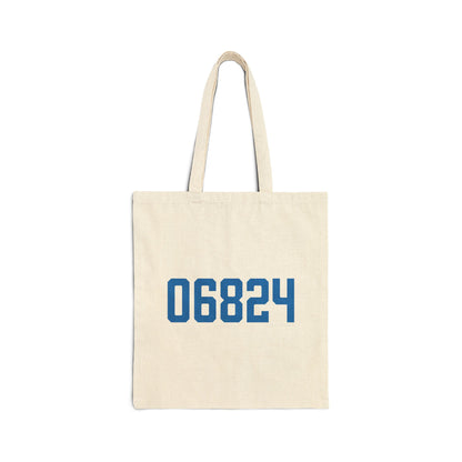 06824 Fairfield Connecticut Zip Code Cotton Canvas Tote Bag