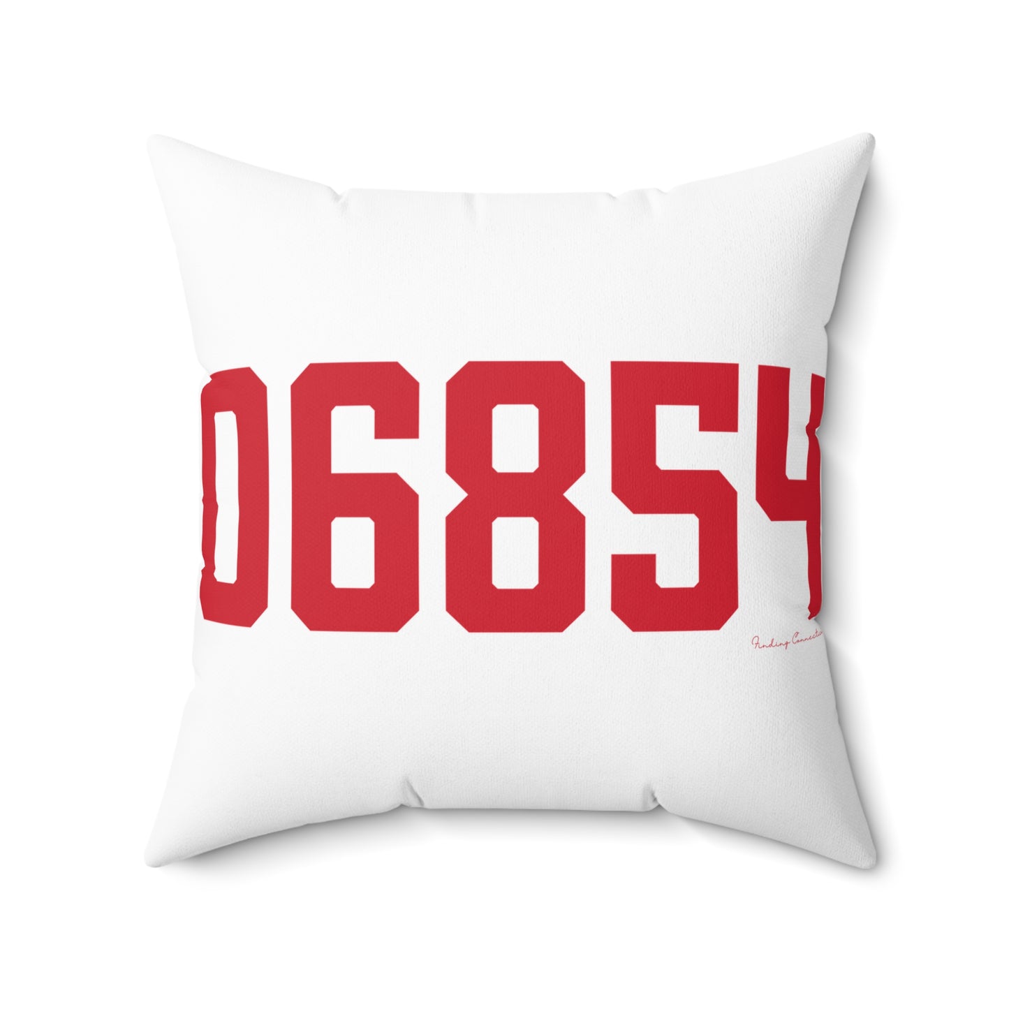 06854 Norwalk Connecticut Zip Code Spun Polyester Square Pillow