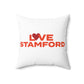 Love Stamford Spun Polyester Square Pillow