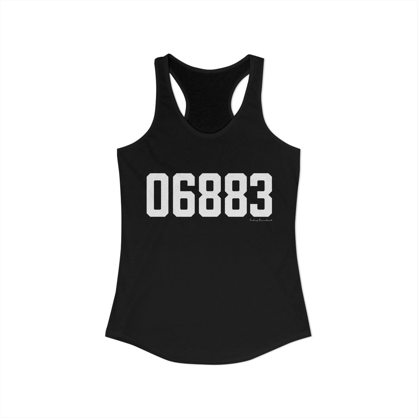 06883 Weston CT Zip Code Women's Ideal Racerback Tank Top