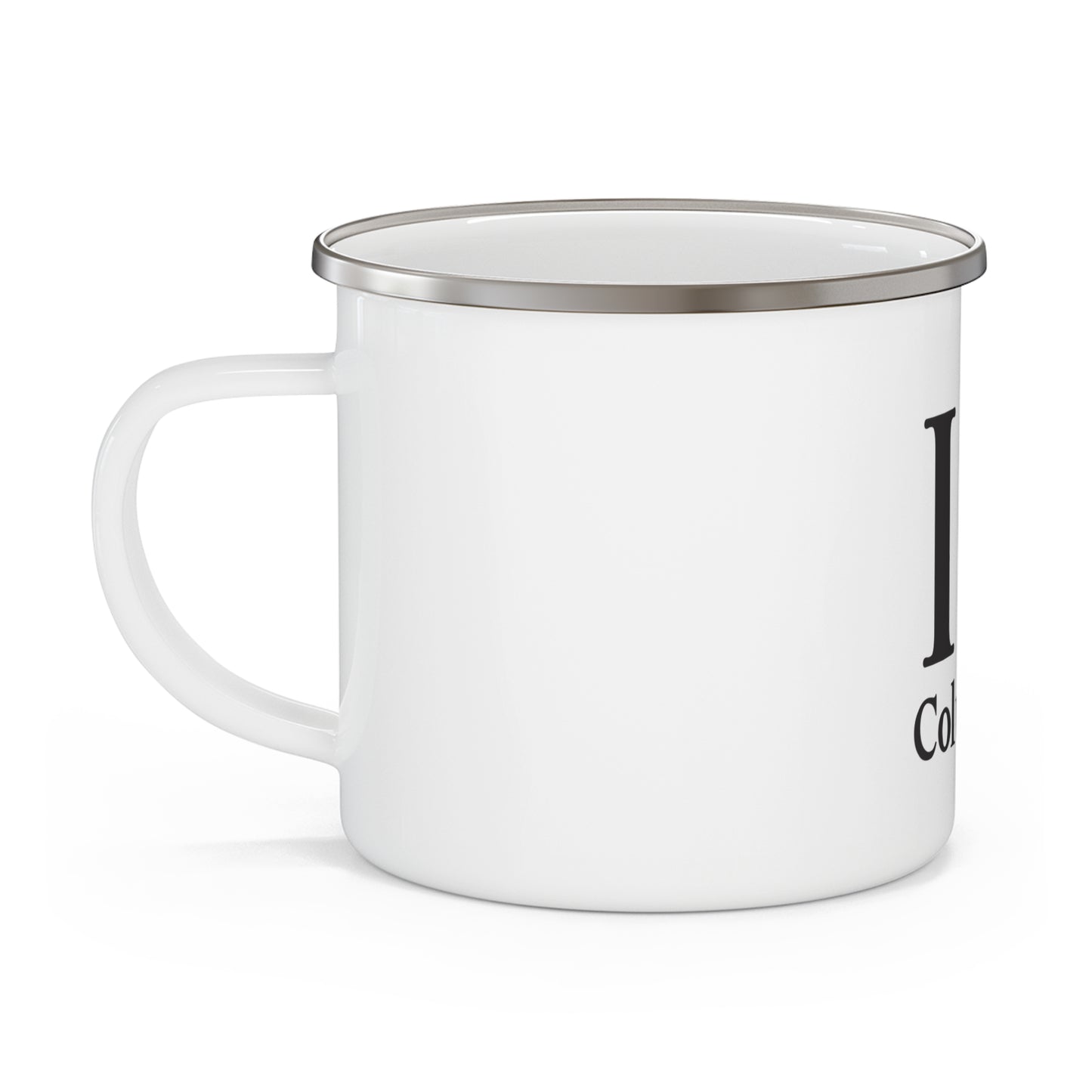 I Clover Columbia Enamel Camping Mug