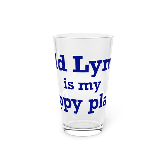 Old Lyme is My Happy Place Pint Glass, 16oz