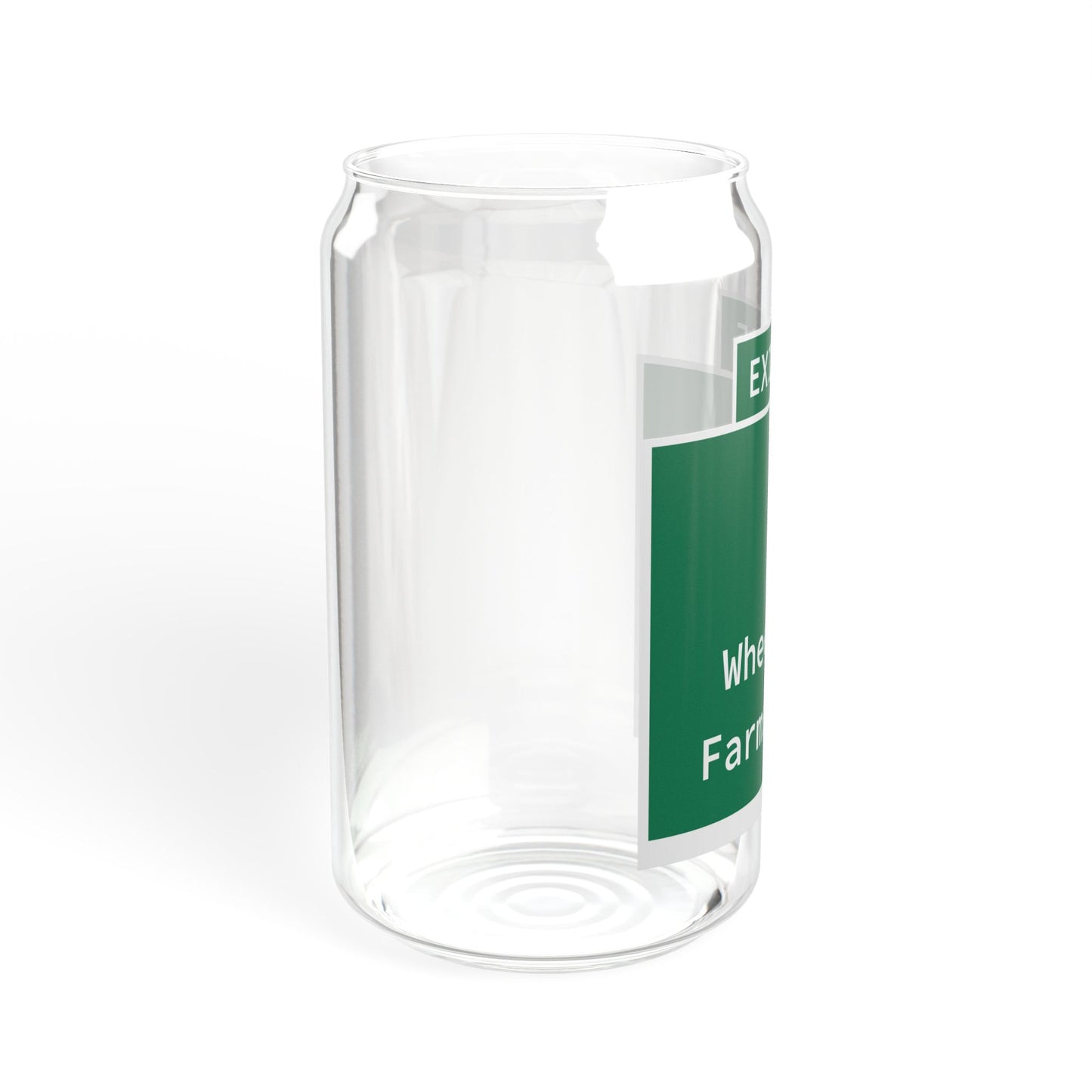Vintage WCP Exit 55 Sign Sipper Glass, 16oz
